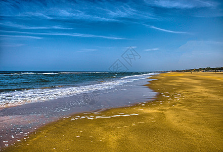 美丽的沙滩 有海浪 北海 阿姆斯特附近Zandvoort假期季节风景闲暇天空海岸旅游天堂热带海滩图片