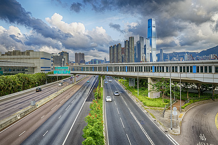 香港公路高速公路交通天际运动蓝色日落戏剧性城市建筑学景观速度汽车图片