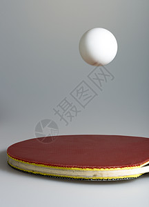 台式网球和板球红色运动白色球拍灰色乒乓宏观黑色图片