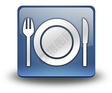 图标 按钮 平方图 食堂 餐厅小酒馆指示牌用餐贴纸餐馆插图刀具厨房标识银器图片