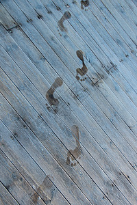 游轮甲板冬季赤脚脚印阳台背景