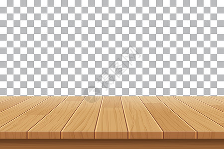 孤立背景上的矢量木表顶部木板地面墙纸木头插图材料桌子展示产品图片