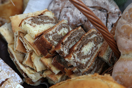 胡桃卷核桃桌布牛奶坚果葡萄干糖果盘子食物黑色巧克力图片