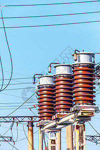 高压电压电力工程环境商业网络变电站危险发电机蓝色框架电气图片