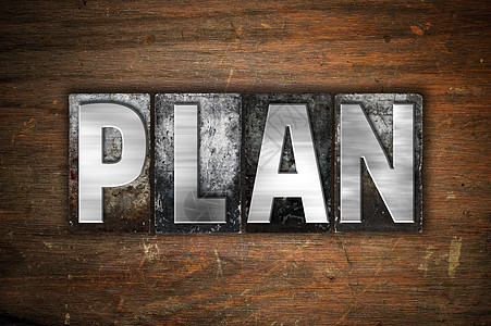 Plan Plan 概念金属印刷品类型凸版打字稿准则战略字母程序公式图表方案指导图片