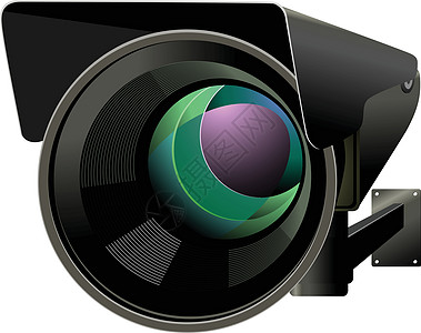 C闭路电视矢量图视频安全电气相机监视技术间谍会议电子警报图片