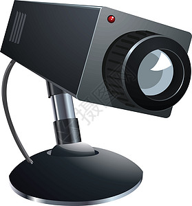 C闭路电视矢量图镜片摄像机记录监视间谍光学视频相机监控电气图片