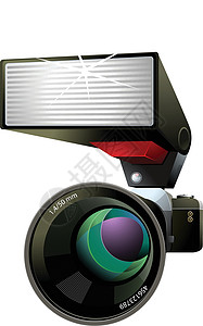 C闭路电视矢量图摄像机镜片监视记录警报安全监控视频电气会议图片