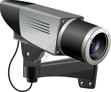 C闭路电视矢量图间谍凸轮光学镜片插图警报摄像机安全技术记录图片