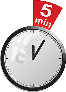 计时器 5 分钟矢量说明数字插图顺时针玻璃间隔时间发条分针手表跑表图片