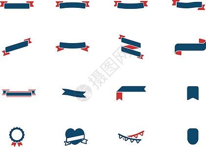 丝带简单的图标贴纸旗帜标题标签收藏皇家插图销售横幅网络背景图片
