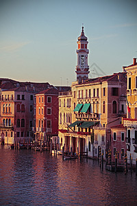 威尼斯阳光交通游客工作城市旅行运输场景水平街道图片