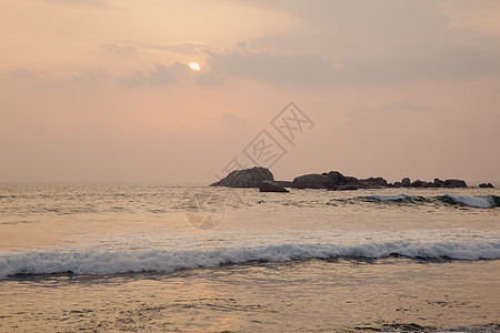 海滨日落海洋运输海岸蓝色季节图片