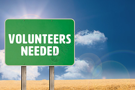 需要的志愿人员综合形象图象绘画绿色义工阳光大写字母广告信件蓝色广告牌计算机图片
