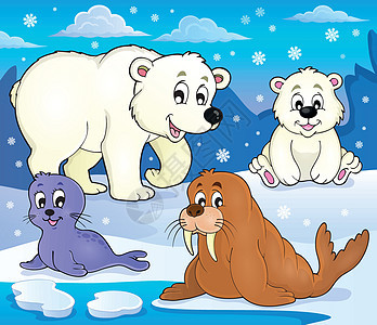 各种北极动物主题图1图片