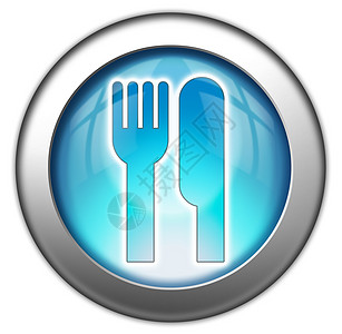 图标 按钮 平方图 食堂 餐厅插图象形标识早餐烹饪银器厨师贴纸美食餐馆图片