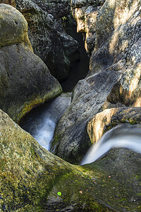 基拉尼格伦瀑布荒野边界森林风景环境绿色旅行溪流岩石叶子图片