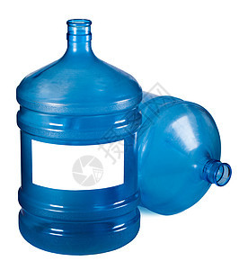 瓶装水饮料白色矿物冷却器酒壶烧瓶蓝色送货塑料液体图片