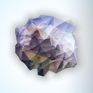 几何三角抽象矢量背景墙纸海报珠宝艺术冰山折纸艺术品宝石水晶夹子背景图片