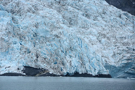 潮水冰川王子力量冻结冰山床单海洋蓝色旅行图片