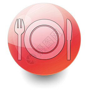 图标 按钮 平方图 食堂 餐厅贴纸银器象形文字餐馆晚餐标识午餐厨房小酒馆图片