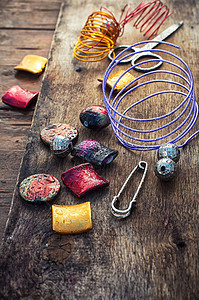 时尚的针织物珠珠手工业石头珠宝配件手镯宝石爱好吊坠手工奢华图片