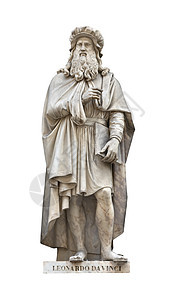 莱昂纳多达芬奇雕像历史智慧纪念碑天才大理石老师文化画家男人艺术家图片