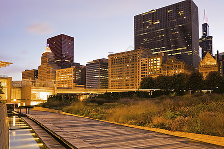 密歇根大道建筑天际办公楼风光建筑学城市城市生活都市摩天大楼景观市中心图片