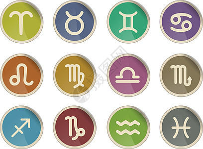 Zodiac 符号图标集图片