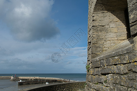警卫塔守护选票石头旅游堡垒背景图片