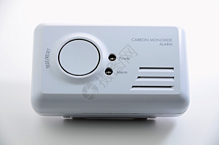 氧化碳警报二氧化碳危险安全房子白色剪裁探测器警笛一氧化碳情况图片