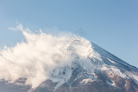 富士山峰场景风景顶峰旅行公吨火山天空蓝色地标天际图片