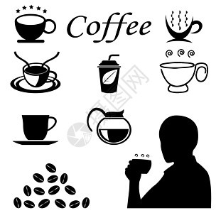 咖啡图标矢量环形图片