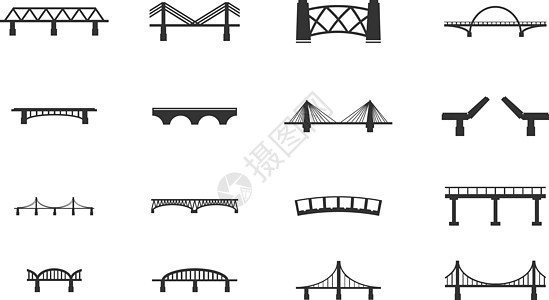 桥梁图标 se过渡地标金属夹子电缆旅行栏杆柱廊景观旅游图片