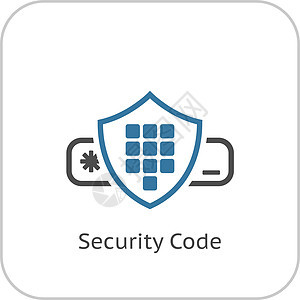 安全代码图标 平面设计钥匙保护网站入口网页插图数据成员隐私电脑图片