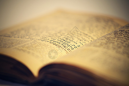漂亮的老犹太书精神宗教古董字母遗嘱阅读信仰滚动文学传统图片