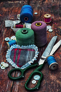 家庭手工艺利用器工艺裁缝剪刀纺织品针线活创造力按钮工匠手工乐器图片