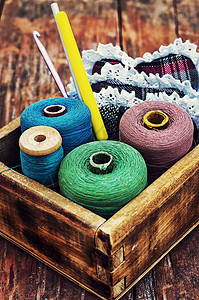 家庭手工艺利用器材料针线裁缝乐器刺绣纺织品爱好剪刀创造力针线活图片