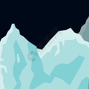 山脉地貌冰川平面底底图片