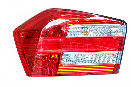车后灯光大灯红色玻璃反光板白色车辆聚光灯运输技术金属图片