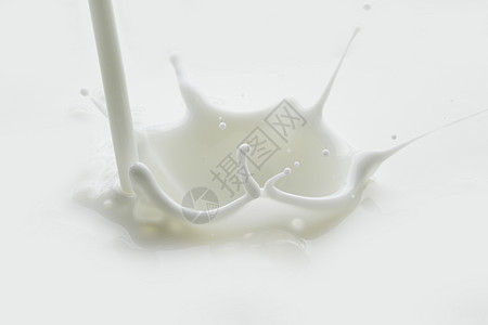 奶水素材喷洒奶水宏观奶制品液体酸奶运动营养流动飞溅白色奶油背景