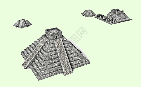 墨西哥金字塔渲染世界摩天大楼堡垒教会马戏团历史性建筑金字塔斗兽场图片