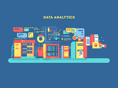 数据分析设计平板背景图片