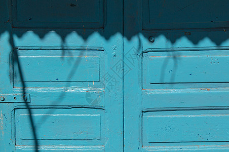蓝色木门的详情图片