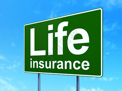 生命保险保险概念 公路路运人寿保险标志背景背景
