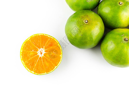 红橙 黄橘果饮食甜点橙子食物绿色热带水果肉质图片