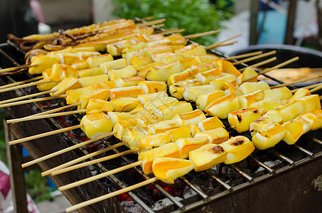 Grilled 丝网烧烤食物海鲜餐厅鱿鱼美食章鱼饮食美味烹饪图片