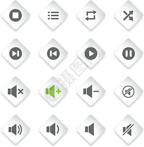 媒体播放器图标记录视频圆圈互联网收音机界面音乐工具按钮立体声图片