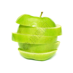切开的绿苹果卫生食物味道营养食品小吃活力减肥保健饮食图片