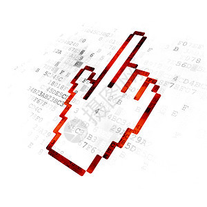 数字背景上的广告概念鼠标光标老鼠活动产品宣传市场指针监视器展示电子商务技术图片